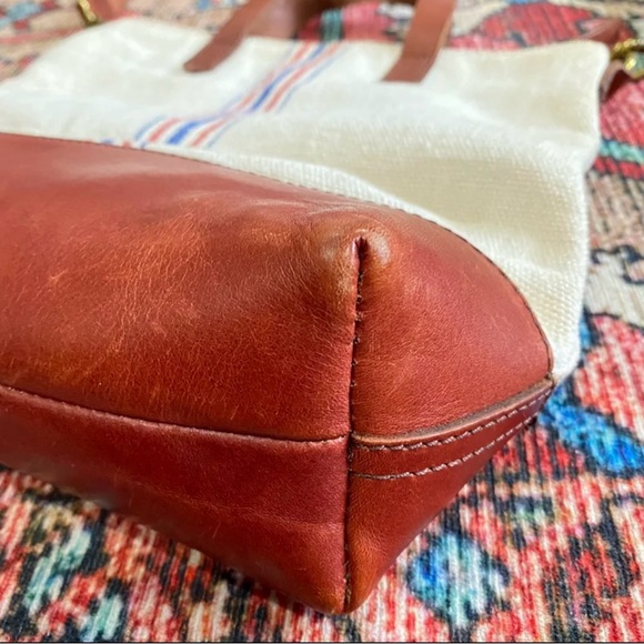 Madewell Canvas Striped Mini Transport - Picture 3 of 11